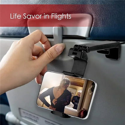 Airplane Mobile Phone Holder – 360° Rotating Travel Mount